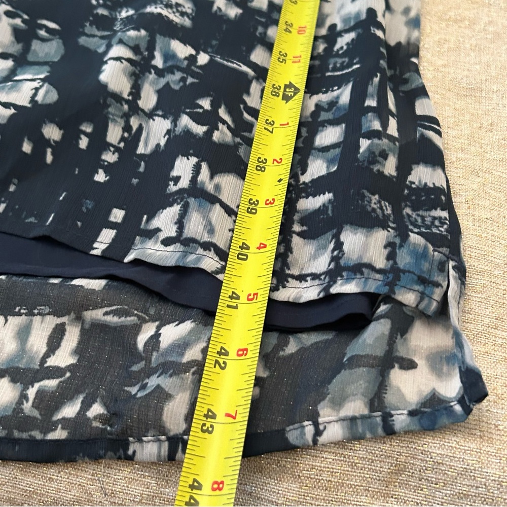 Banana Republic Dress Shear Overlay w/Slip Cinch Tie Waist Hidden Pockets Medium - Picture 11 of 15